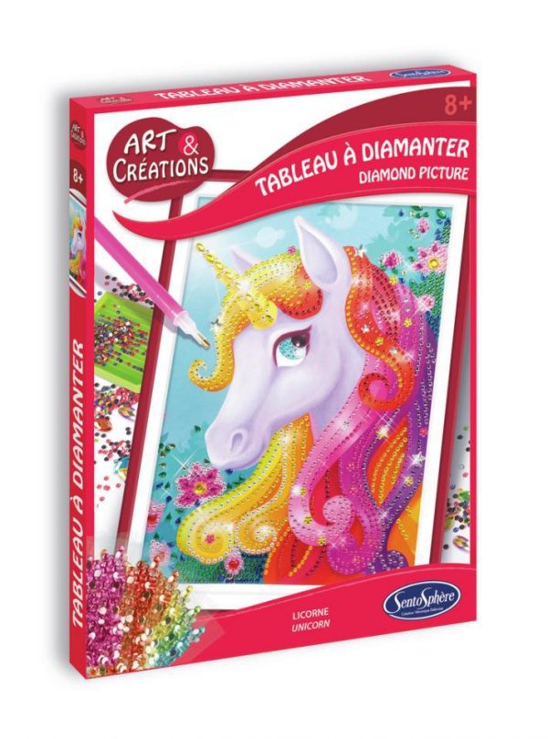 AC COLOREA UNICORNIOS CON PURPURINA