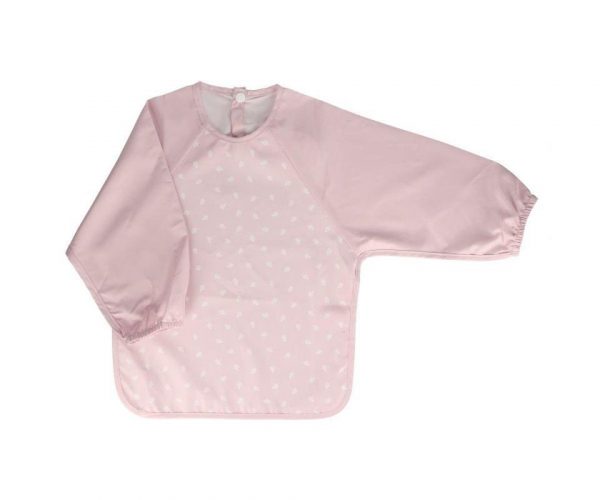 BABERO CON MANGAS LEAVES PINK