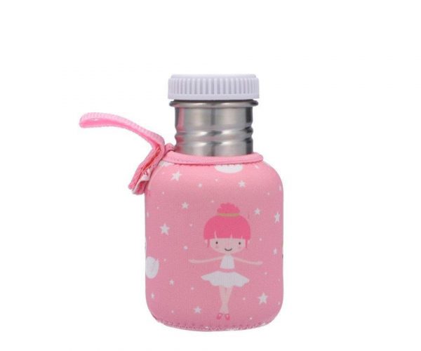 BOTELLA ACERO CON FUNDA BAILARINAS 350ML