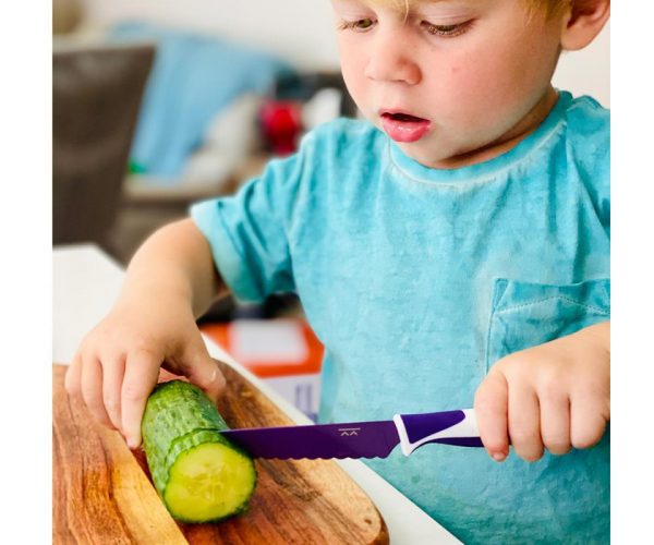 CUCHILLO ANATOMIA NIÑOS LILA