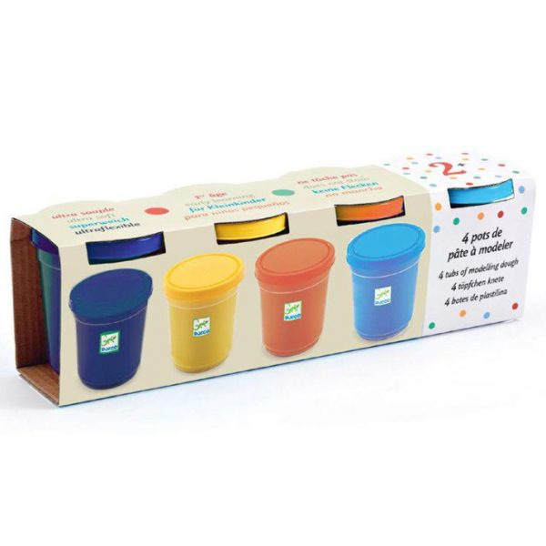 Pasta moldear 4 botes de pasta Naturaleza