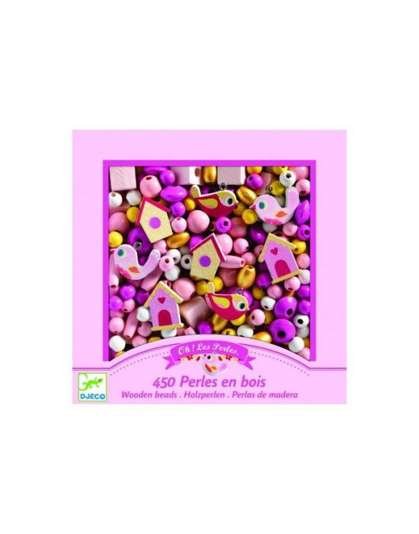 Perlas de madera Pájaros