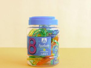 Topiludo Bote 52 números traslúcidos 4 colores