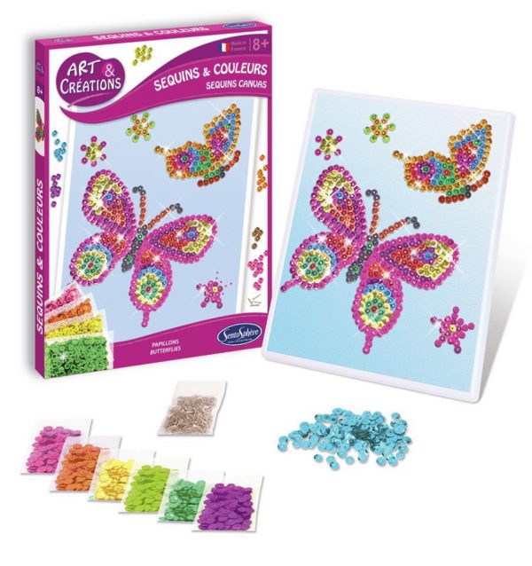 DECORA LAS MARIPOSAS DE LENTEJUELAS
