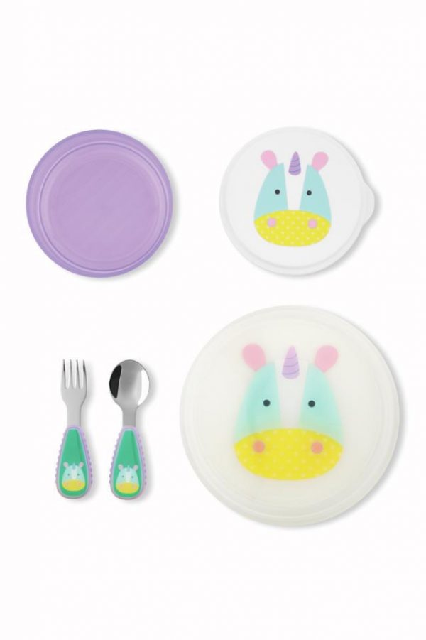 VAJILLA INFANTIL UNICORNIO