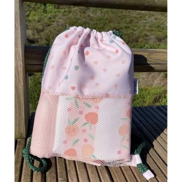 MOCHILA SACO LUNARES ROSA
