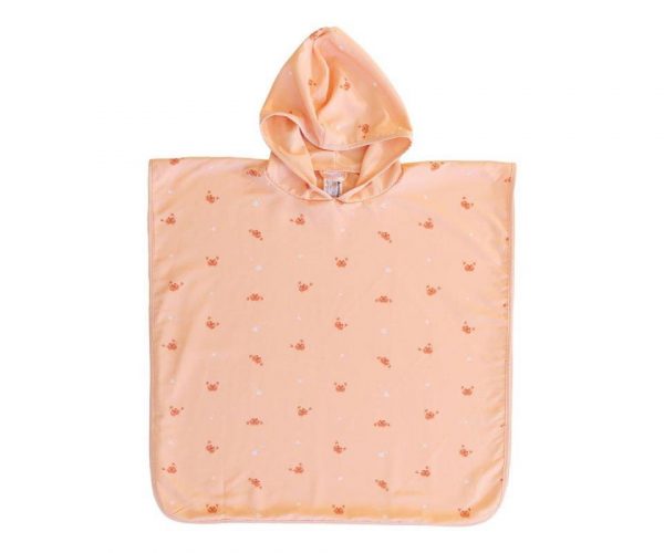 PONCHO DE PLAYA CRAB CORAL