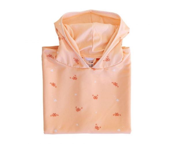 PONCHO DE PLAYA CRAB CORAL