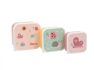 3 CAJAS ALMUERZO BUGS