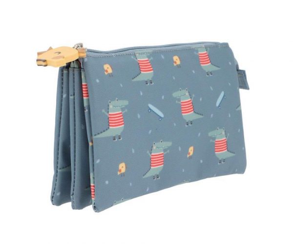 ESTUCHE CON 3 COMPARTIMENTOS CROC