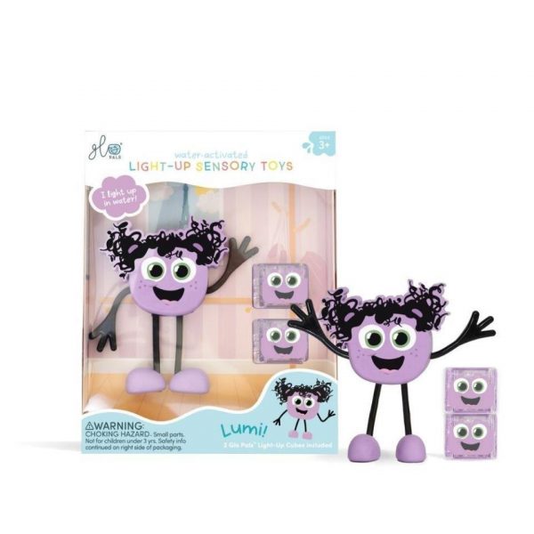 SET PERSONAJE LUMI MÁS 2 CUBOS LUZ LILA