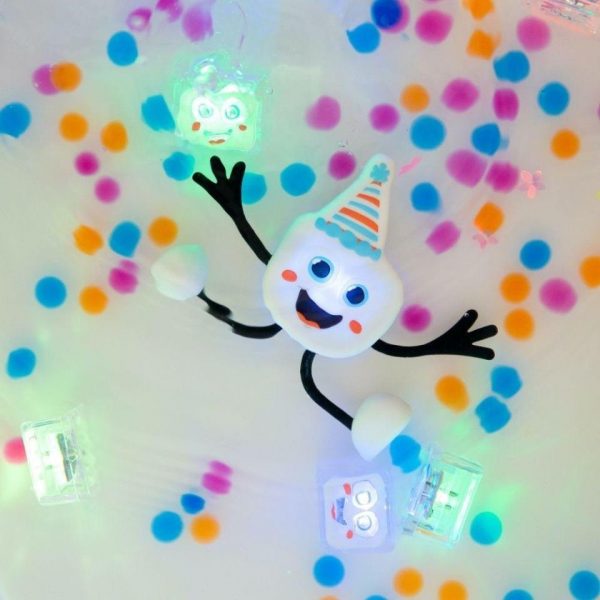 SET PERSONAJE PARTY MÁS DOS CUBOS LUZ MULTICOLOR