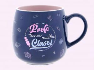 TAZA OVALADA 400ML-PROFE TIENES MUCHA CLASE