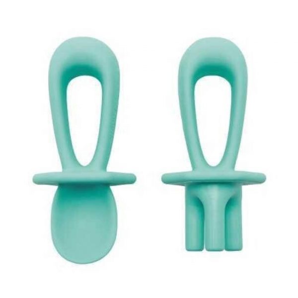 CUBIERTOS ENTRENAMIENTO SILICONA MINT