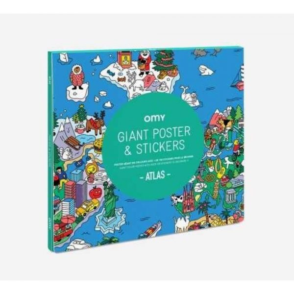 POSTER XL OMY ATLAS   PEGATINAS