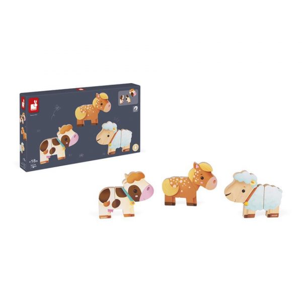 3 ANIMALES DIVERTIDOS MAGNETICOS GRANJA