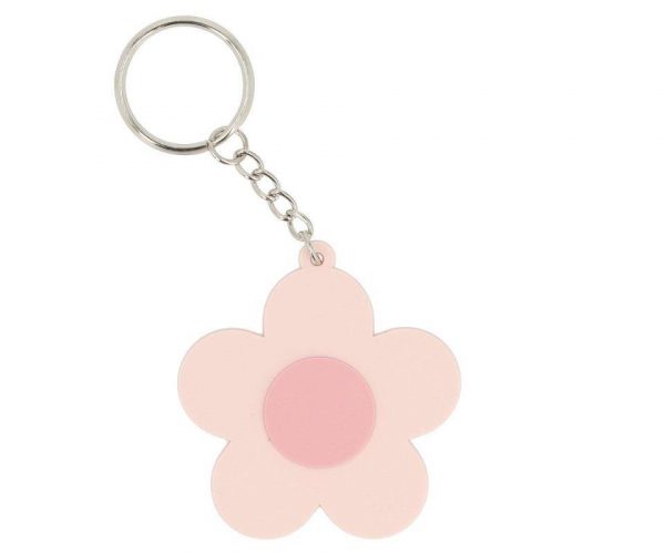 LLAVERO SILICONA FLOWER PERSONALIZABLE