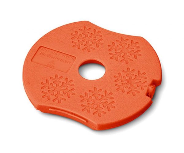 CAJA ALMUERZO CON TAPA REFRIGERANTE N´ICE NARANJA