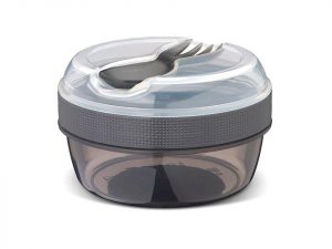 CAJA DE ALMUERZO CON TAPA REFRIGERANTE N´ICE NEGRO