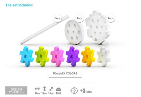 MELI Basic Constructor Pastel 100pcs