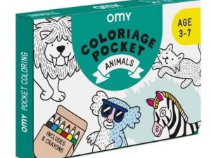 POCKET OMY ANIMALS PARA COLOREAR   6 LAPICES COLOR