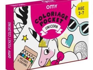 POCKET OMY UNICORNIO PARA COLOREAR   6 LAPICES COL