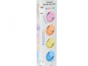 TEMPERA EN BOTE 6 COLORES PASTEL  DE 25ML 