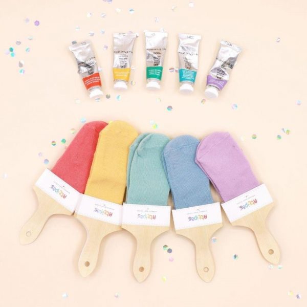 RAINBOW ANTI-SLIP SOCKS YELLOW