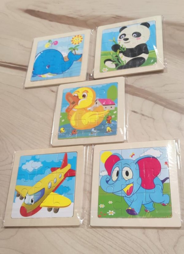 PUZZLE DE MADERA VARIADO PARA CUMPLES