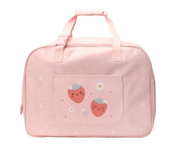 BOLSO DE PLAYA CON REJILLA STRAWBERRIES