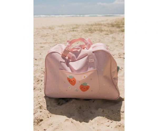 BOLSO DE PLAYA CON REJILLA STRAWBERRIES