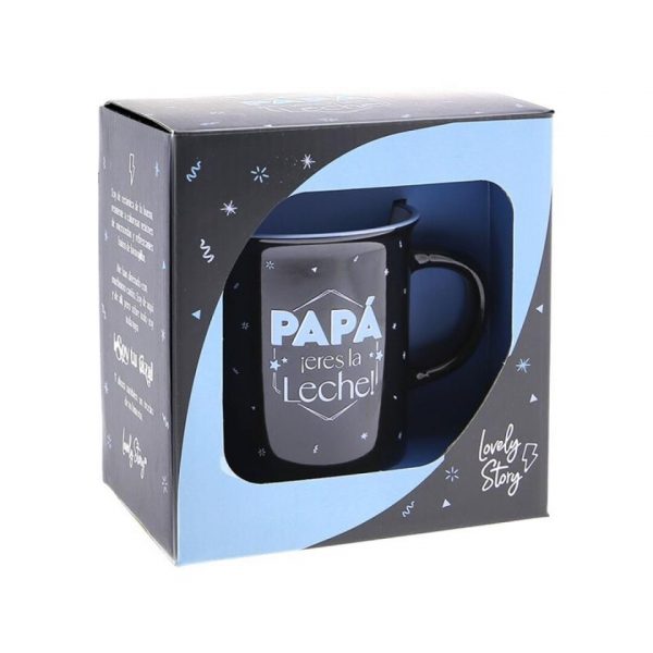 TAZA VINTAGE-PAPÁ  ERES LA LECHE