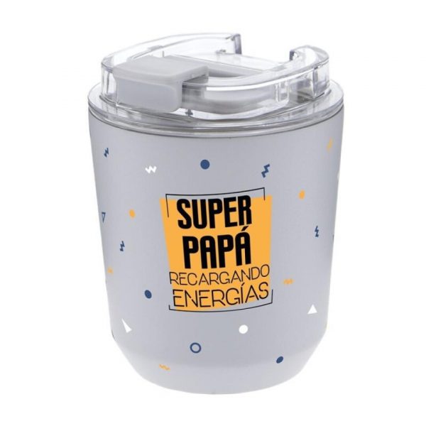 VASO TERMICO 350ML SUPER PAPA RECARGANDO ENERGIAS