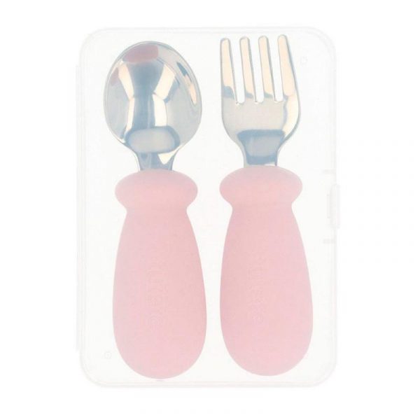 CUBIERTOS DE APRENDIZAJE LIGHT PINK