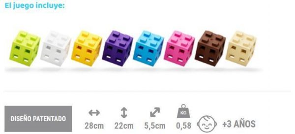MELI CUBE PASTEL 100PCS