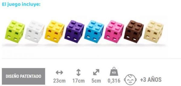 MELI CUBE PASTEL 50 PCS