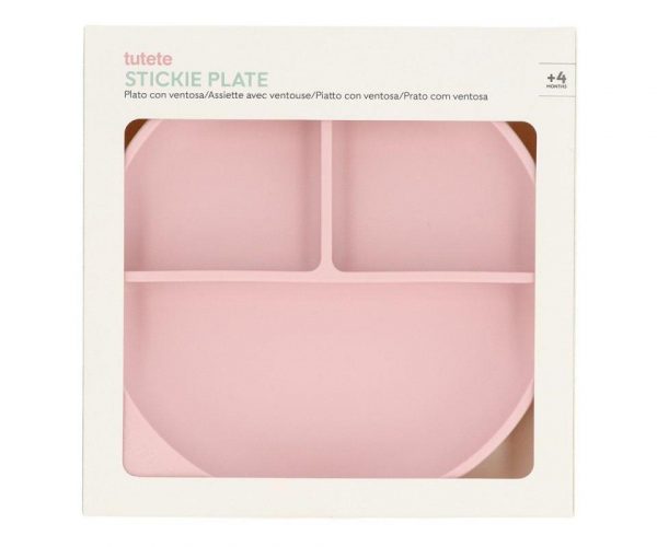 PLATO SILICONA CON VENTOSA LIGHT PINK