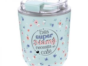VASO TERMICO 280ML-MINT ESTA SUPER MAMA NECESITA U