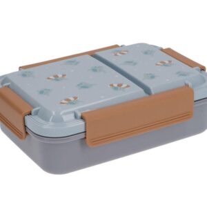 CAJA ALMUERZO BENTO FLOWERS AZUL