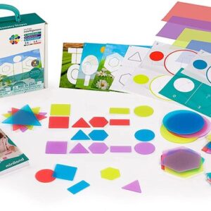 FORMAS GEOMETRICAS TRANSLUCIDAS 40 PIEZAS MESA DE