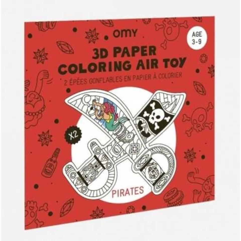 JUEGO OMY PIRATAS PARA INFLAR Y COLOREAR