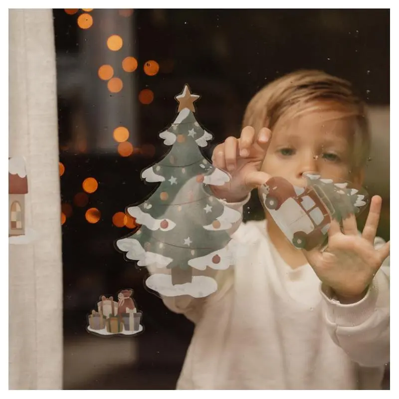 MAXI PEGATINAS NAVIDAD VENTANA LITTLE DU - Imagen 2