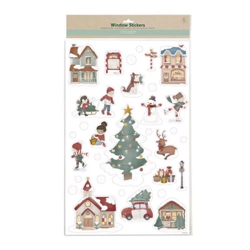 MAXI PEGATINAS NAVIDAD VENTANA LITTLE DU