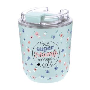 VASO TERMICO 280ML-MINT ESTA SUPER MAMA NECESITA U