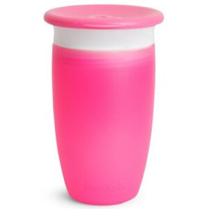 Vaso antigoteo Miracle 360º con tapa 295ml ROSA