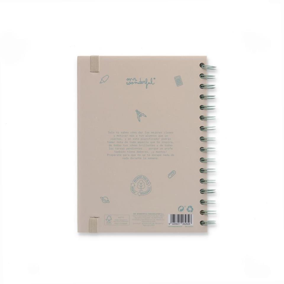 PLANIFICADOR SEMANAL PROFE CON MUCHA TAREA