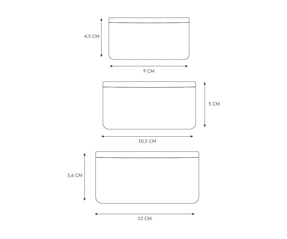 3 CAJAS ALMUERZO GEOMETRIC NATURE