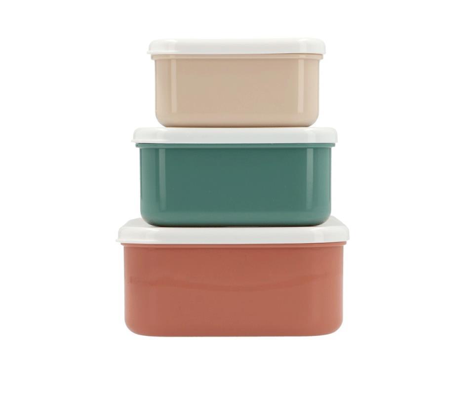 3 CAJAS ALMUERZO GEOMETRIC NATURE