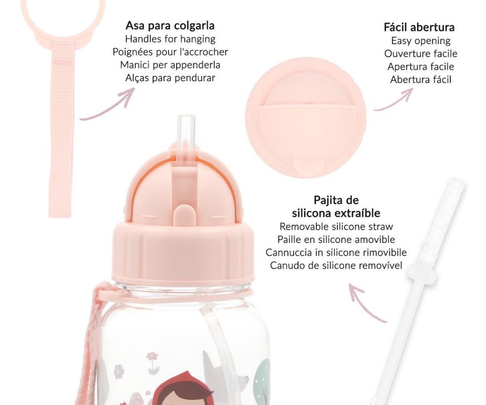 BOTELLA PLASTICO LITTLE RED