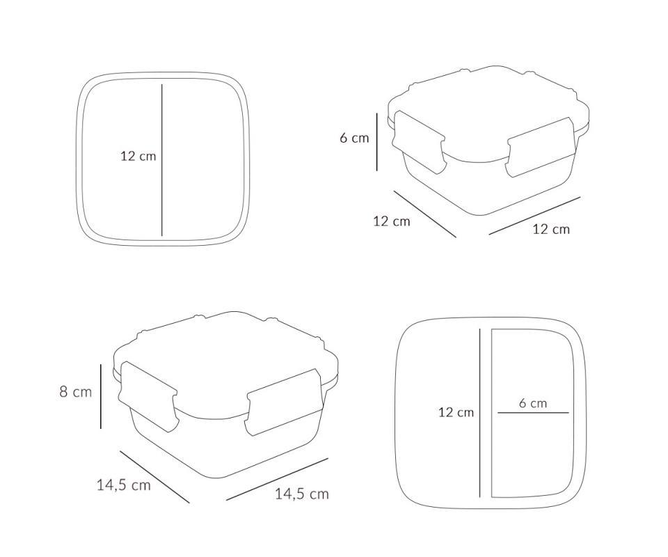 CAJA ALMUERZO GRANDE THE THREE LITTLE PIGS